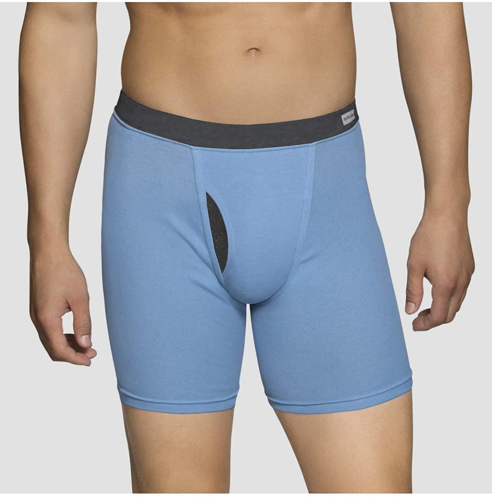 Fruit Of The Loom Mens Coolzone Covered Waistband Boxer Brief 5 Pack
