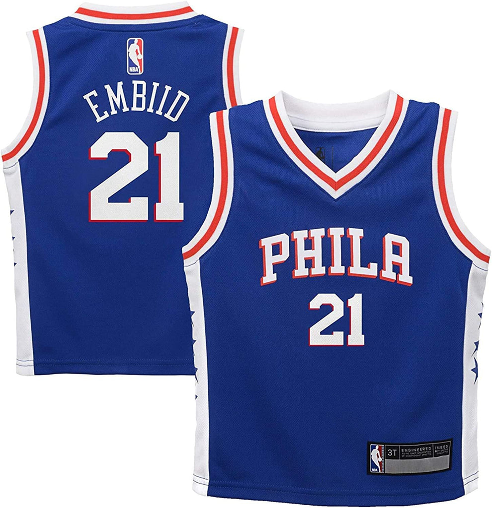 Joel Embiid Philadelphia 76ers #21 Blue Infants Toddler Icon Edition Jersey