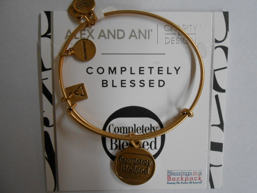Alex and Ani Charity By Design Completely Blessed Bracelet Rafael Gold NWTB & C