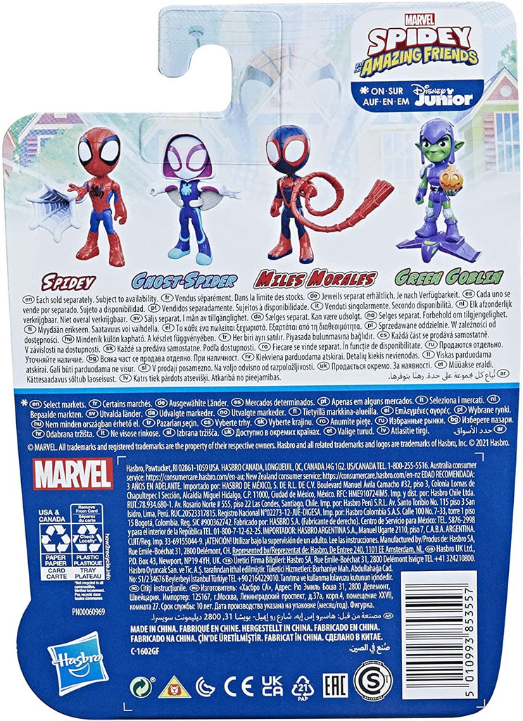 Spidey and His Amazing Friends Marvel Spidey Hero Figure, 4-Inch Scale Action Figure, Includes 1 Accessory, for Kids Ages 3 and Up