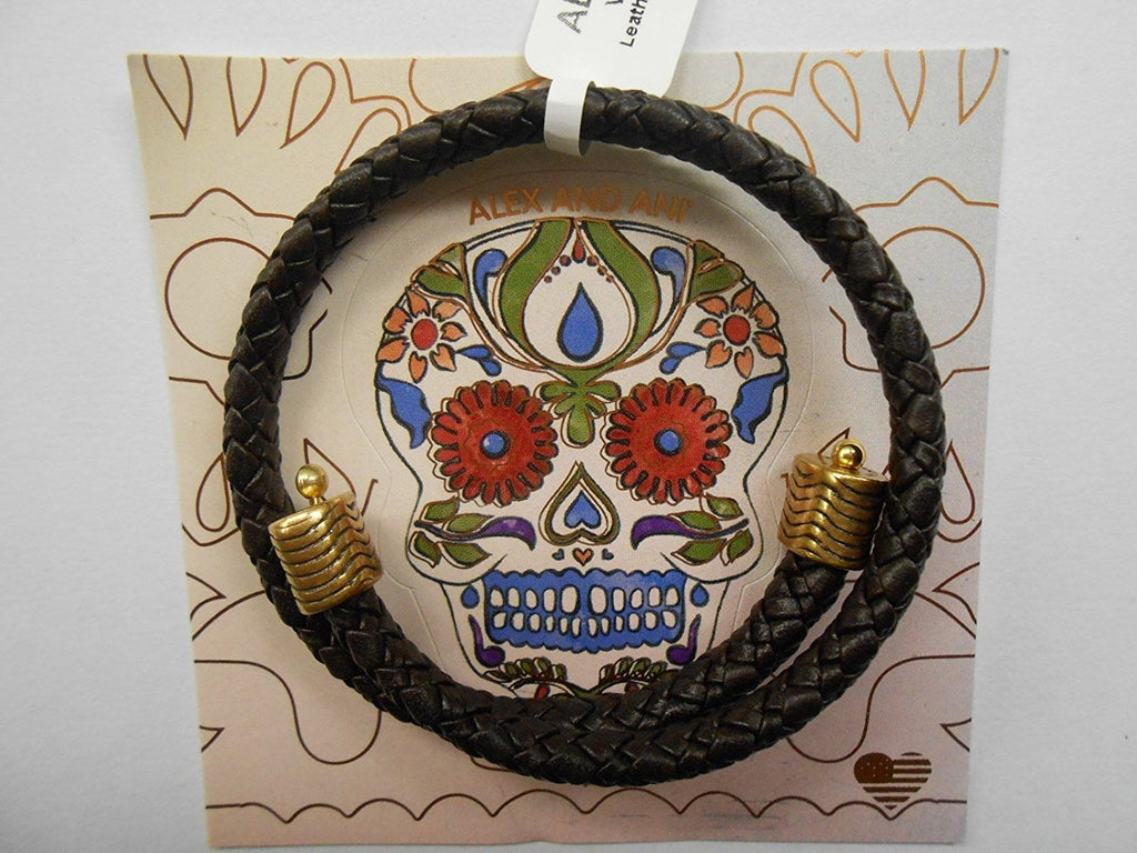 Alex and Ani Leather Wrap Bracelet