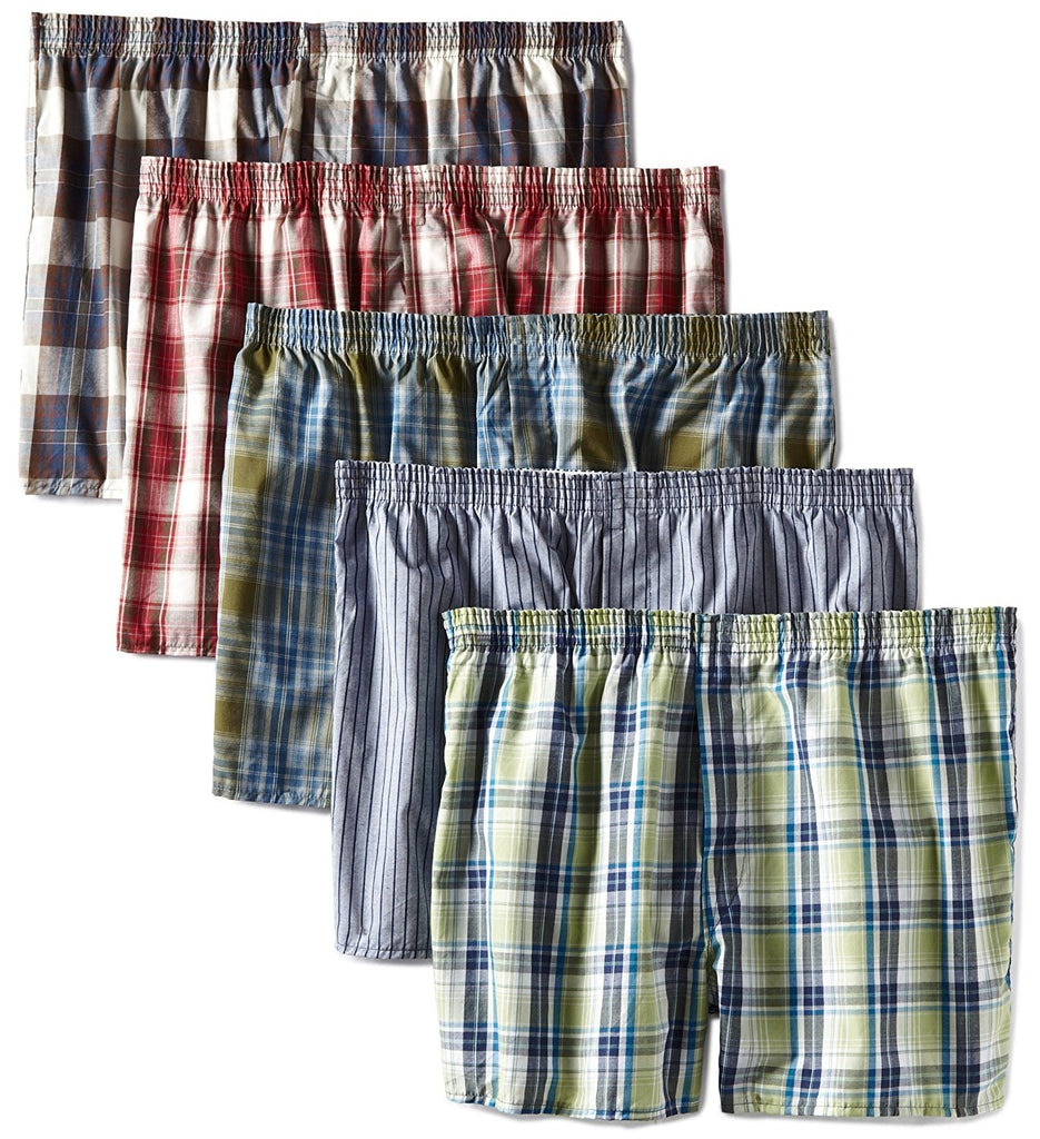 Fruit of the Loom Men's Assorted  Low Rise Boxer - Colors May Vary(Pack of 5)
