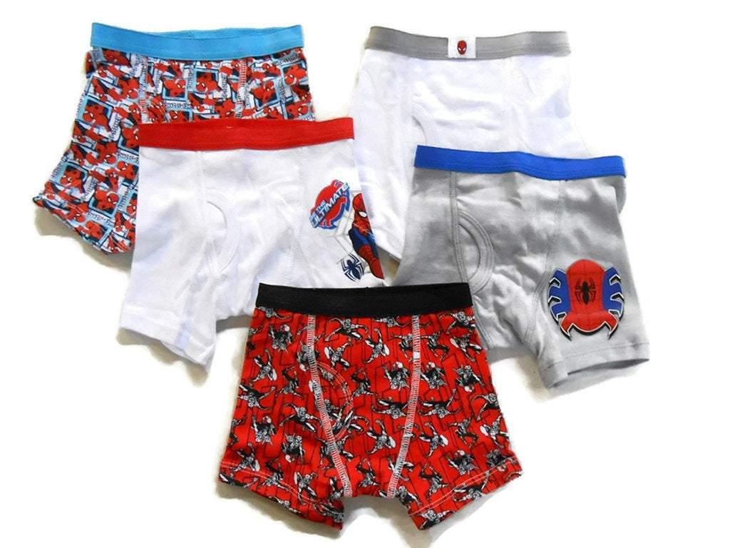 Marvel Little Boys' Spiderman TB 5 Pack Boxer Briefs