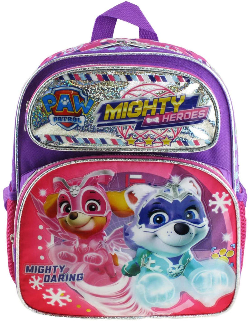 Paw Patrol - Mighty Pups 12" Deluxe Toddler Size Backpack - Super Hero Puppies - A18999