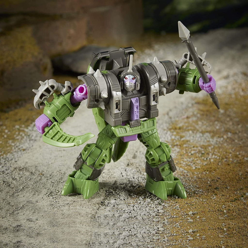 Transformers Toys Generations War for Cybertron: Earthrise Deluxe WFC-E19 Quintesson Allicon Action Figure - Kids Ages 8 and Up, 5.5-inch