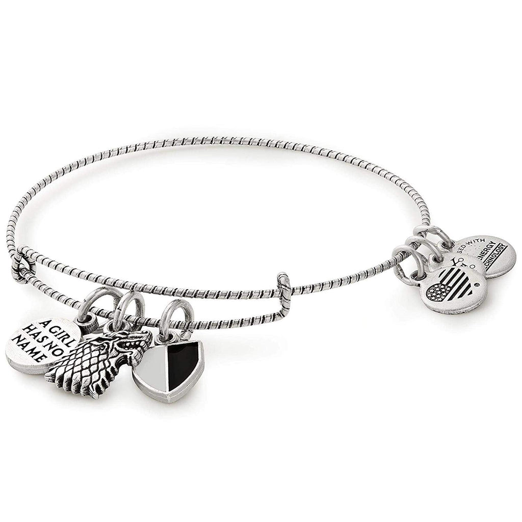 Alex and Ani GAME OF THRONES Arya Stark Charm Bangle Bracelet - Rafaelian Silver Finish