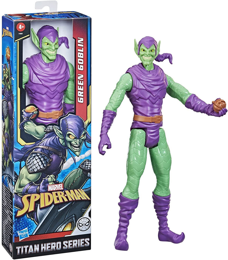 Spider-Man Marvel Titan Hero Series Green Goblin Toy 12-Inch-Scale Collectible Action Figure, Toys for Kids Ages 4 and Up