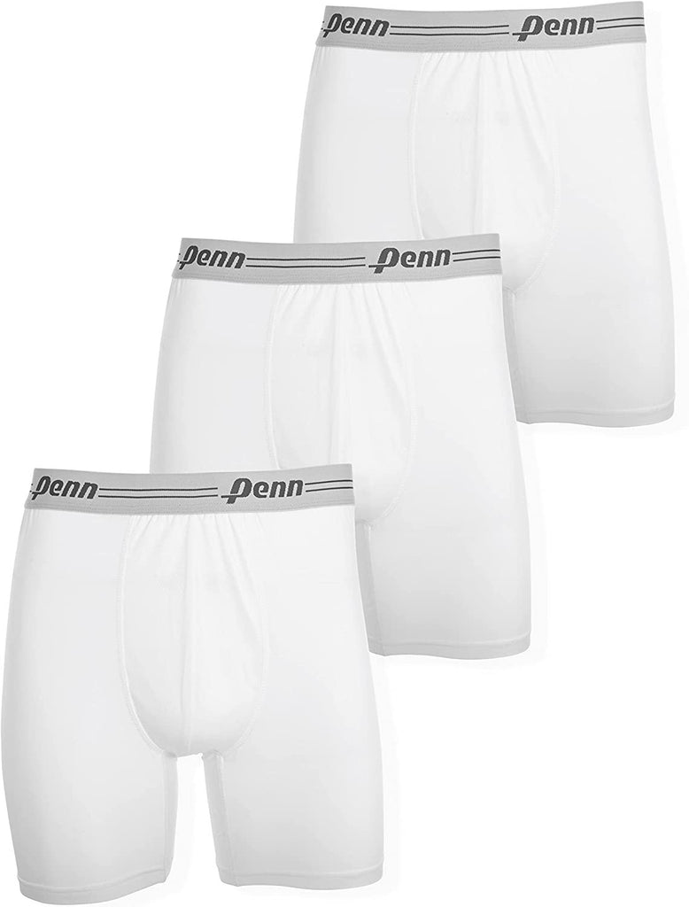 Penn Mens Performance Briefs, Boxer Briefs or Woven Boxers - 12-Pack Athletic Fit Breathable Tagless Underwear