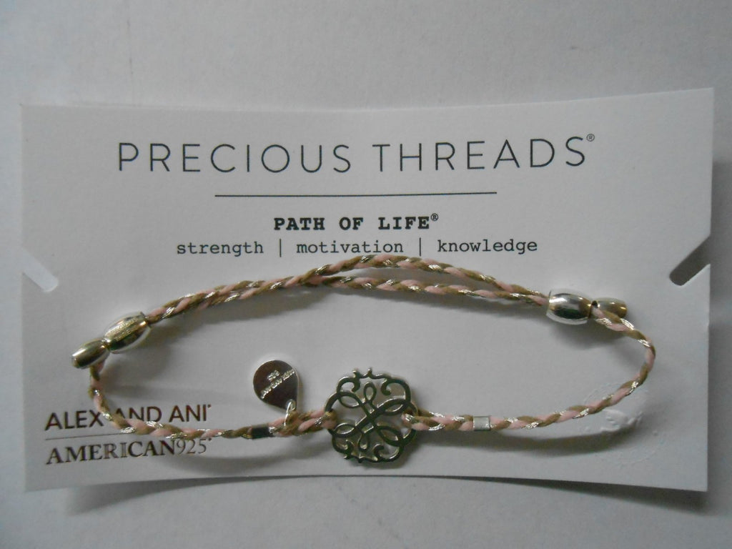 Alex and Ani Womens Precious Threads - Path of Life Petunia Braid Bracelet