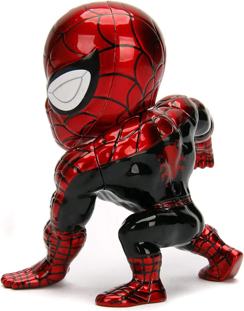 Jada Toys Metalfigs Marvel Classic Spider-Man Superior Spiderman Metals Diecast Collectible Toy Figure, 4", Red/Black