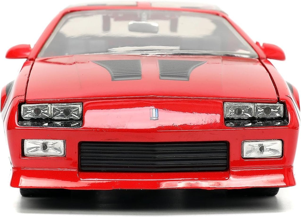 Jada Toys Big Time Muscle 1:24 1985 Chevy Camaro Die-Cast Car (Red), Black