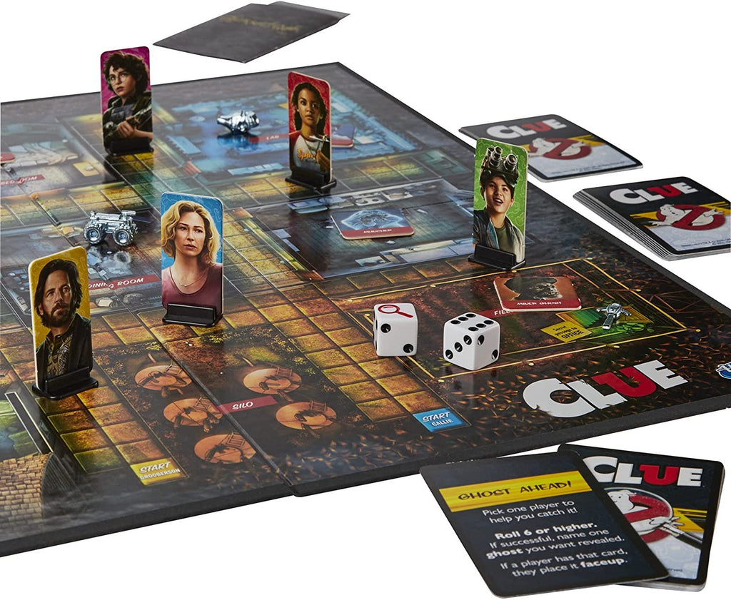 Hasbro Gaming Clue: Ghostbusters Edition Game, Cooperative Board Game for Kids Ages 8 and Up; Players Can Team Up to Battle Ghosts