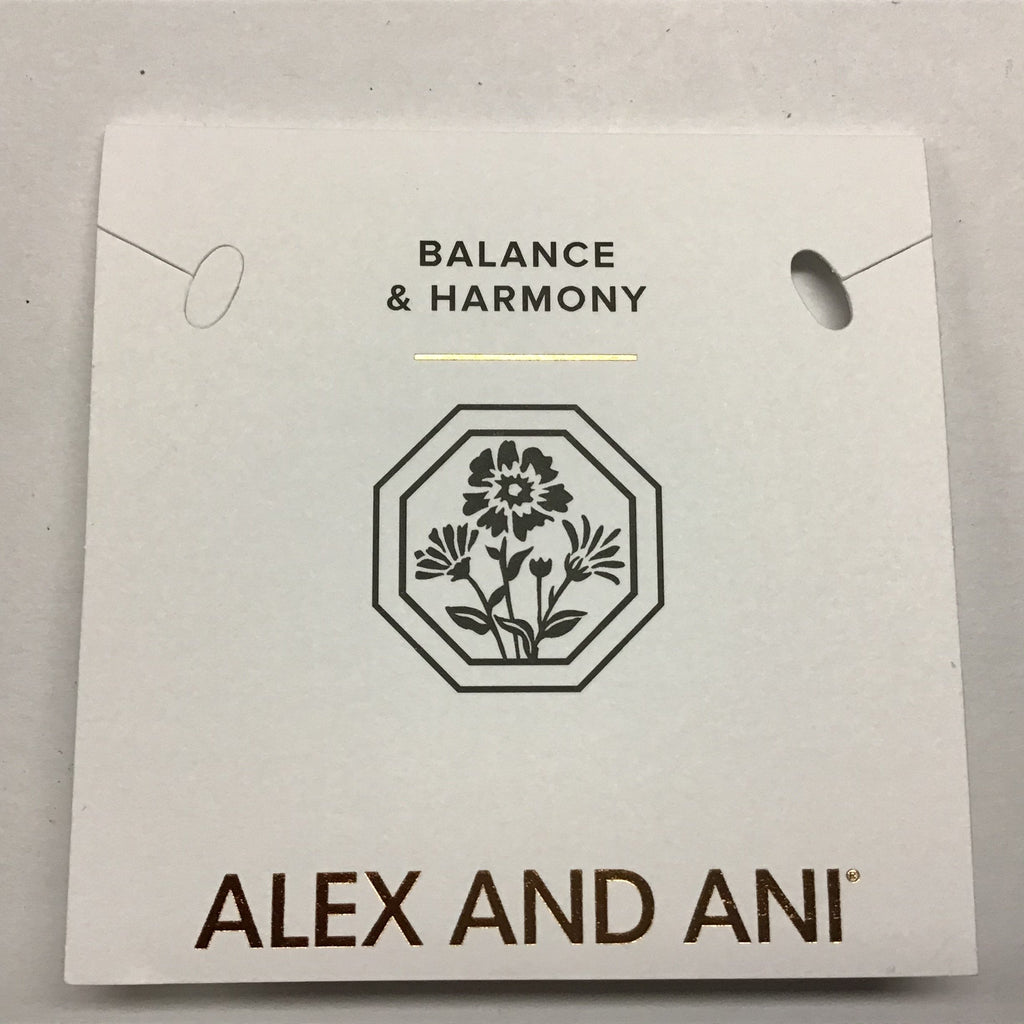 Alex and Ani Marigold Flower Bangle Bracelet Shiny Silver One Size