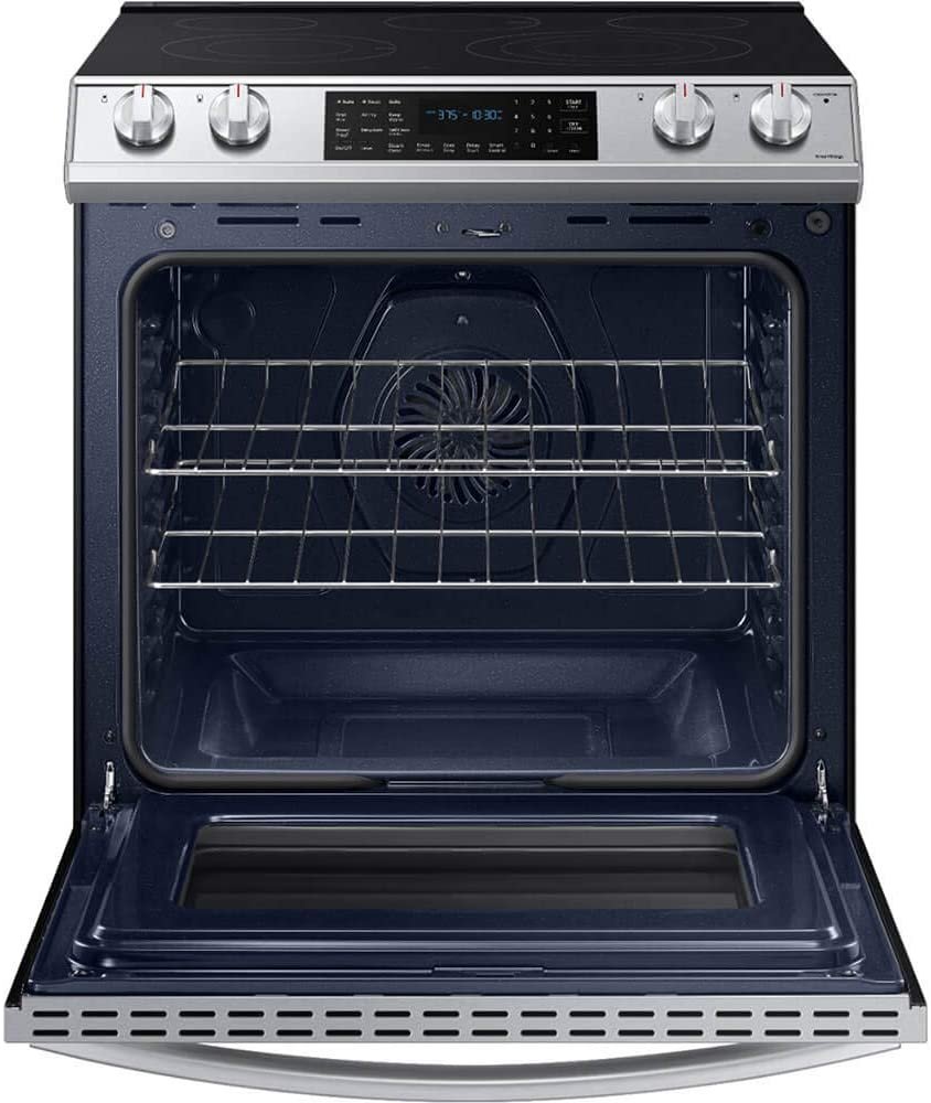 SAMSUNG NE63T8511SS 6.3 cu. ft. Front Control Slide-in Electric Range with Air Fry & Wi-Fi