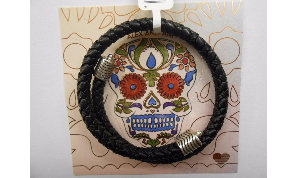 Alex and Ani Leather Wrap Bracelet