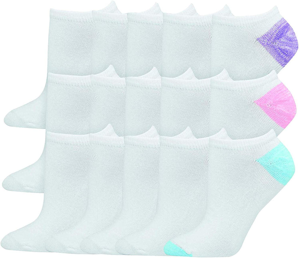 Hanes Women's Lightweight No Show 15-Pack Socks