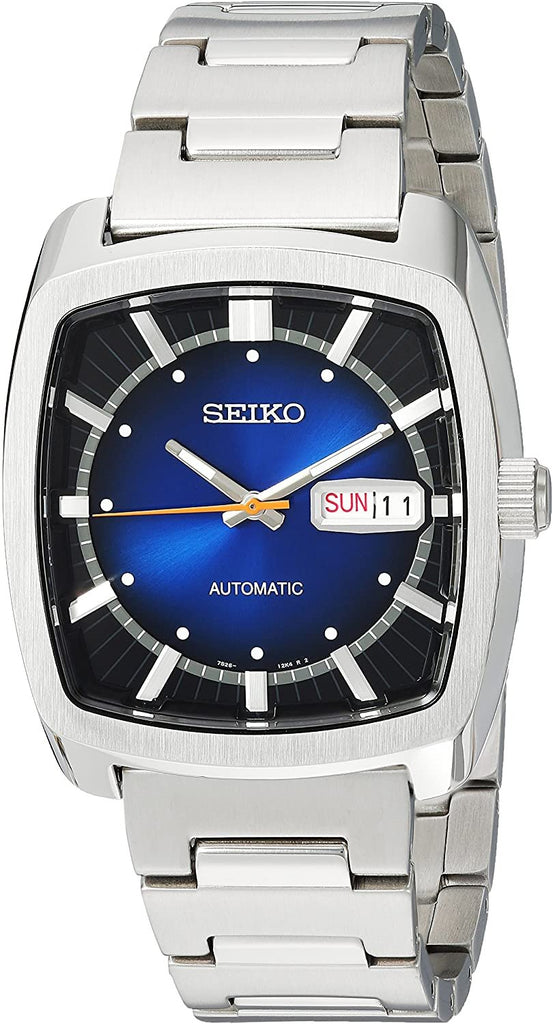 Seiko Men's RECRAFT Series Stainless Steel Automatic-self-Wind Watch with Stainless-Steel Strap, Silver, 21 (Model: SNKP23)