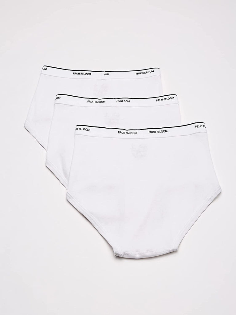 Fruit of the Loom Men's Basic White Brief Multipack