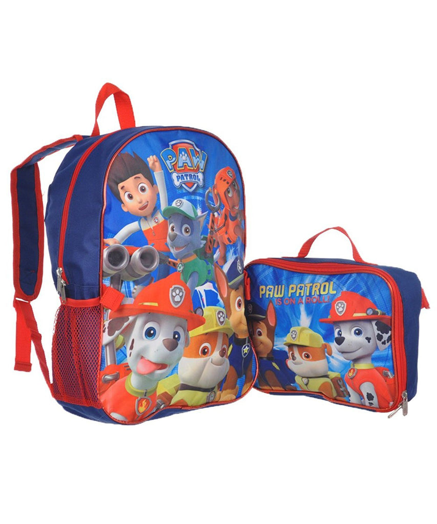 Paw Patrol Doggy Heroes Backpack with Lunchbox - blue/red, one size