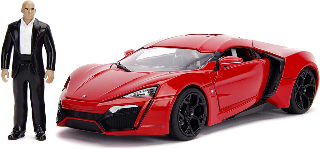 Fast & Furious 1:18 Lykan Hypersport Die-cast Car & 3" Dom Figure, Toys for Kids and Adults
