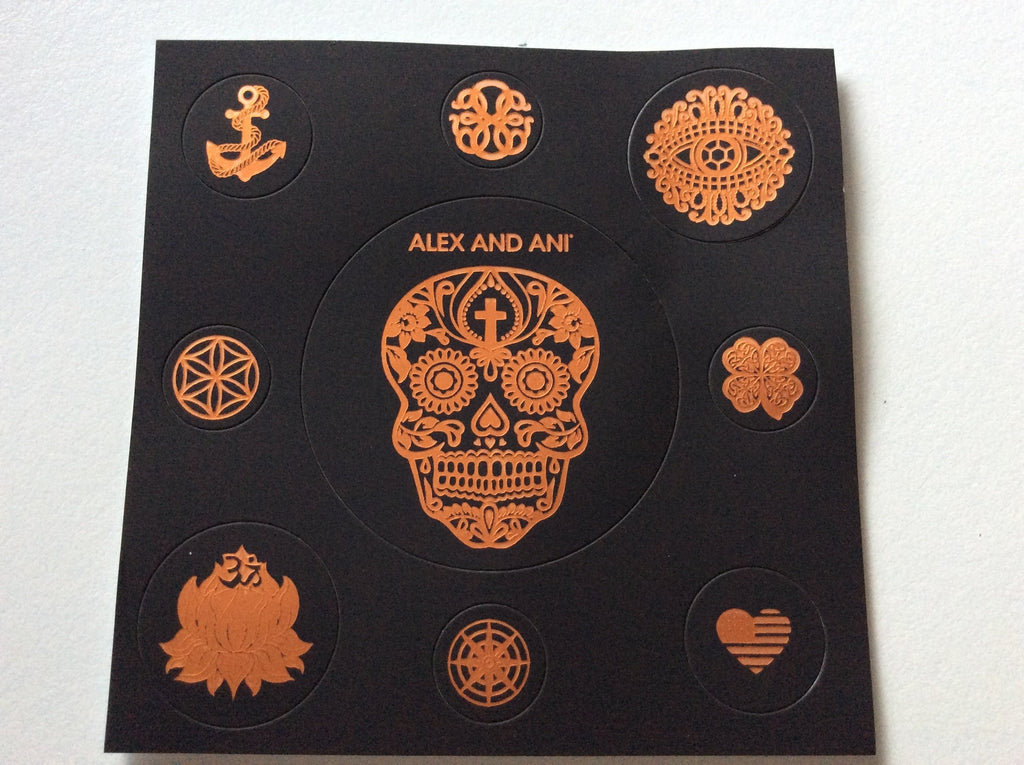 Alex and Ani Moon Star Beaded Bracelet Rafaelian Silver Tag Box Card