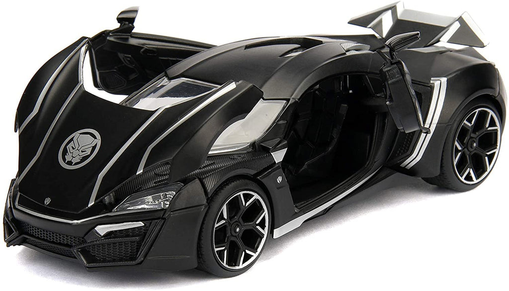 Jada Toys Marvel Black Panther & W Motors Lykan Hypersport DIE-CAST Car, 1: 24 Scale Vehicle & 2.75" Collectible Metal Figurine