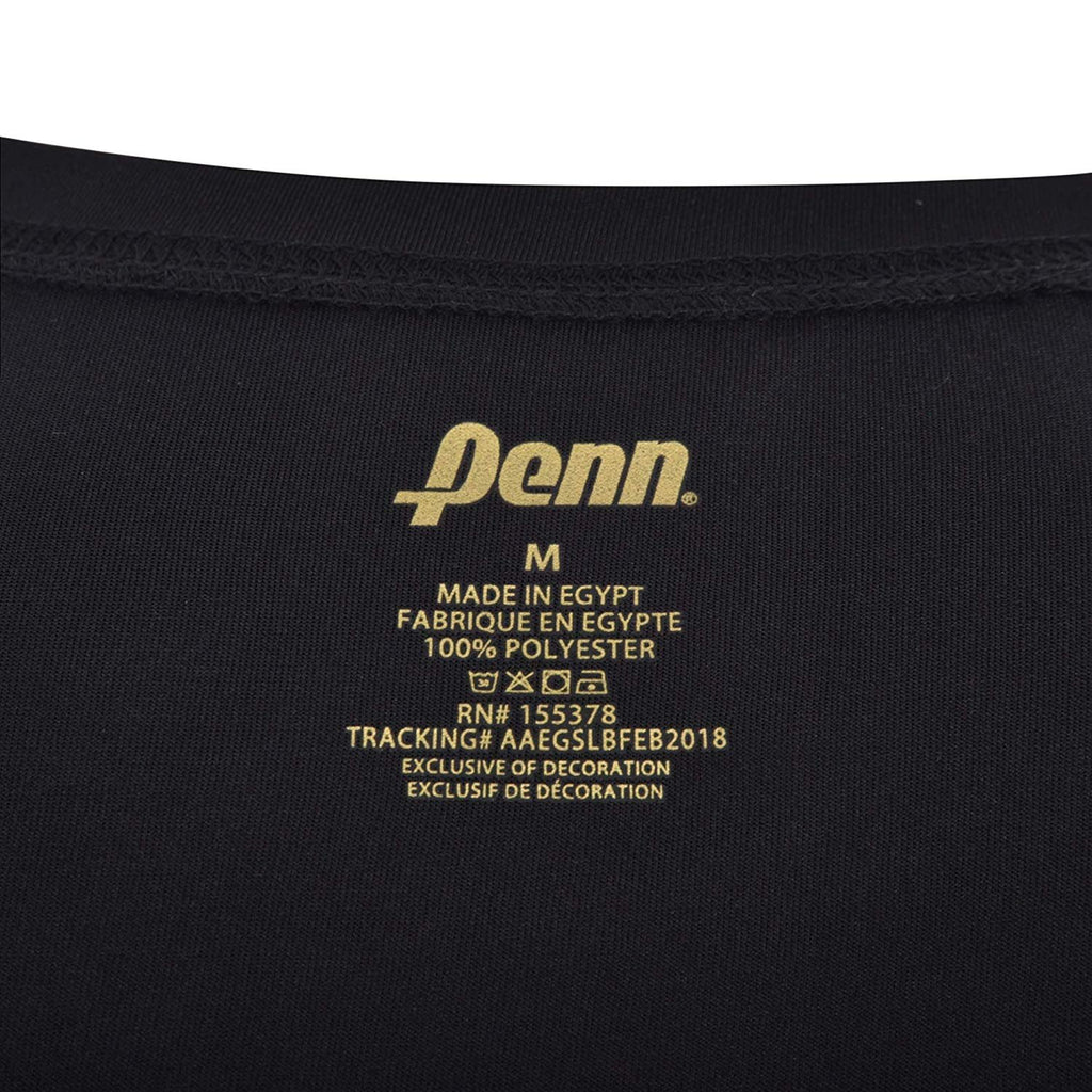 Penn Mens Performance T-Shirt Polyester/Spandex Blend Athletic Fit Tennis Shirt Gym Workout Shirt