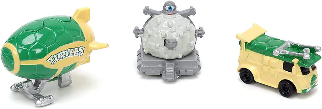 Teenage Mutant Ninja Turtles 1.65" 3-Pack Die-cast Cars, Toys for Kids and Adults