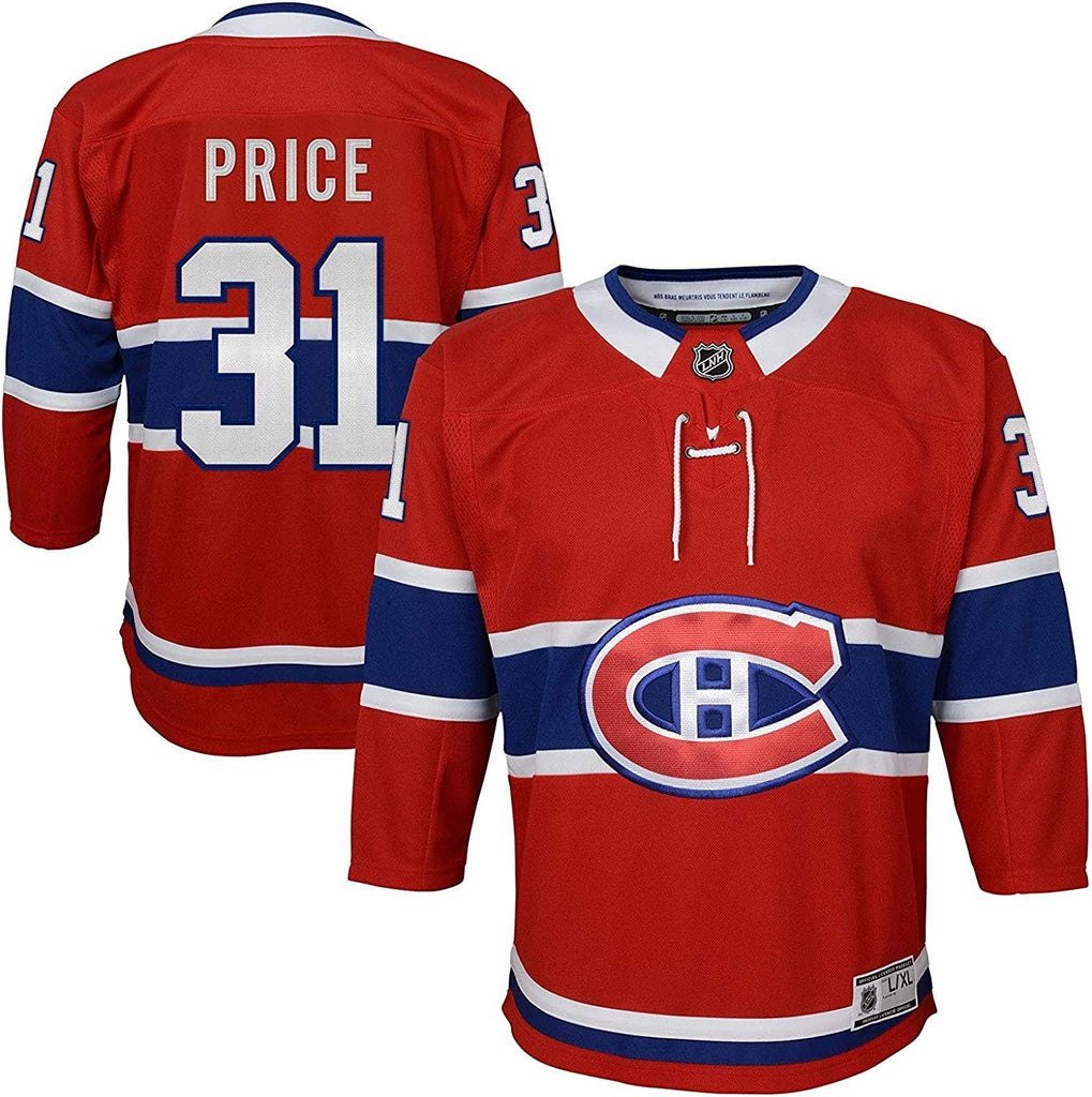 Carey Price Montreal Canadiens #31 Red Home Youth Premier Player Jersey