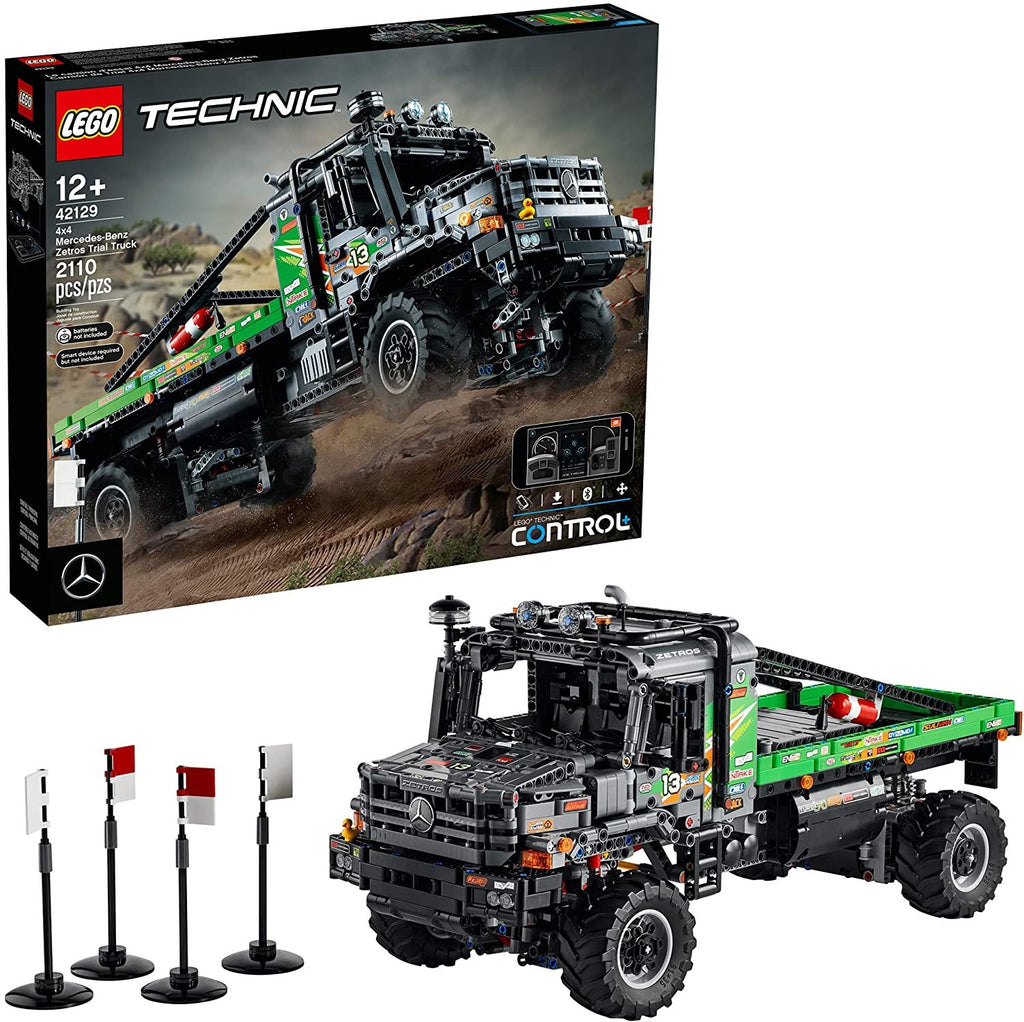 LEGO Technic 4x4 Mercedes-Benz Zetros Trial Truck 42129 Building Kit; Explore A Powerful App-Controlled Toy Truck; New 2021 (2,110 Pieces)