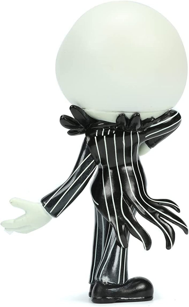 Jada Toys Disney The Nightmare Before Christmas 4" Jack Skellington Glow in The Dark Die-cast Collectible Figure, Toys for Kids and Adults