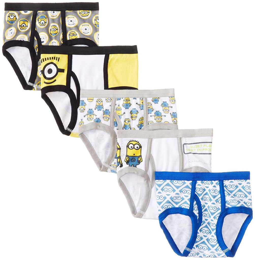 Despicable Me, Minions Boys Underwear, Briefs, 5 Count
