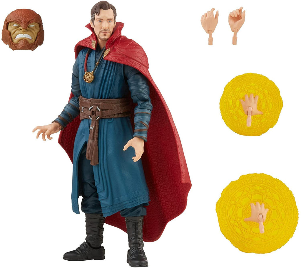 Spider-Man Marvel Legends Series Doctor Strange 6-inch Collectible Action Figure Toy and 4 Accessories and 1 Build-A-Figure Part(s)