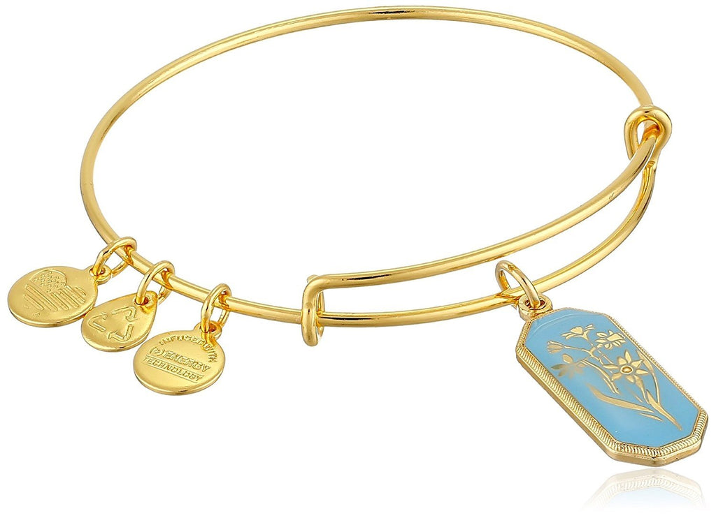 Alex and Ani Forest Nymph Jonquil Expandable Wire Bangle Bracelet