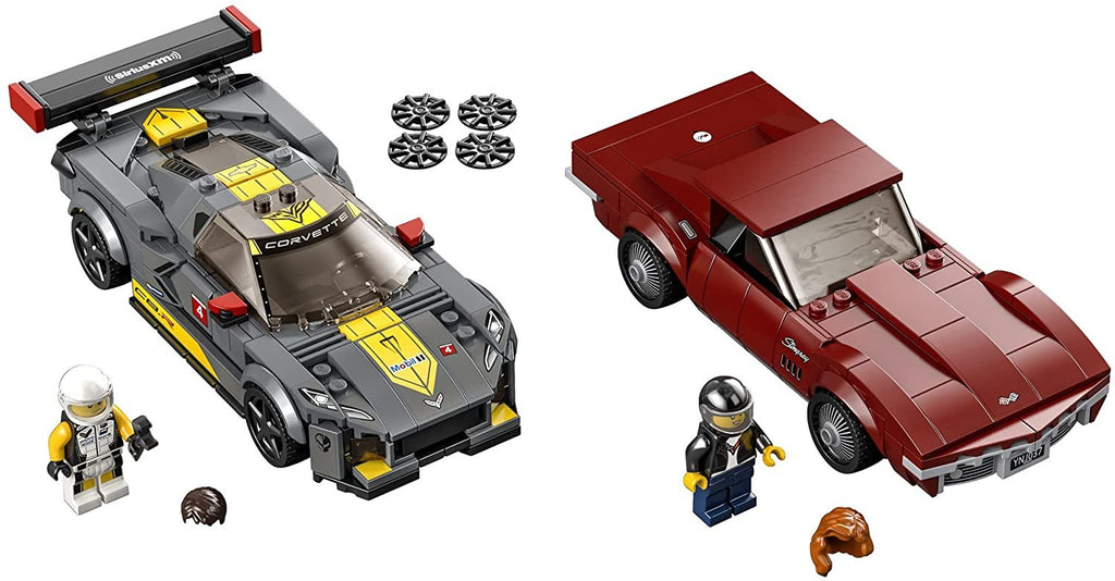 LEGO Speed Champions Chevrolet Corvette C8.R Race Car and 1968 Chevrolet Corvette 76903 Building Kit; New 2021 (512 Pieces)