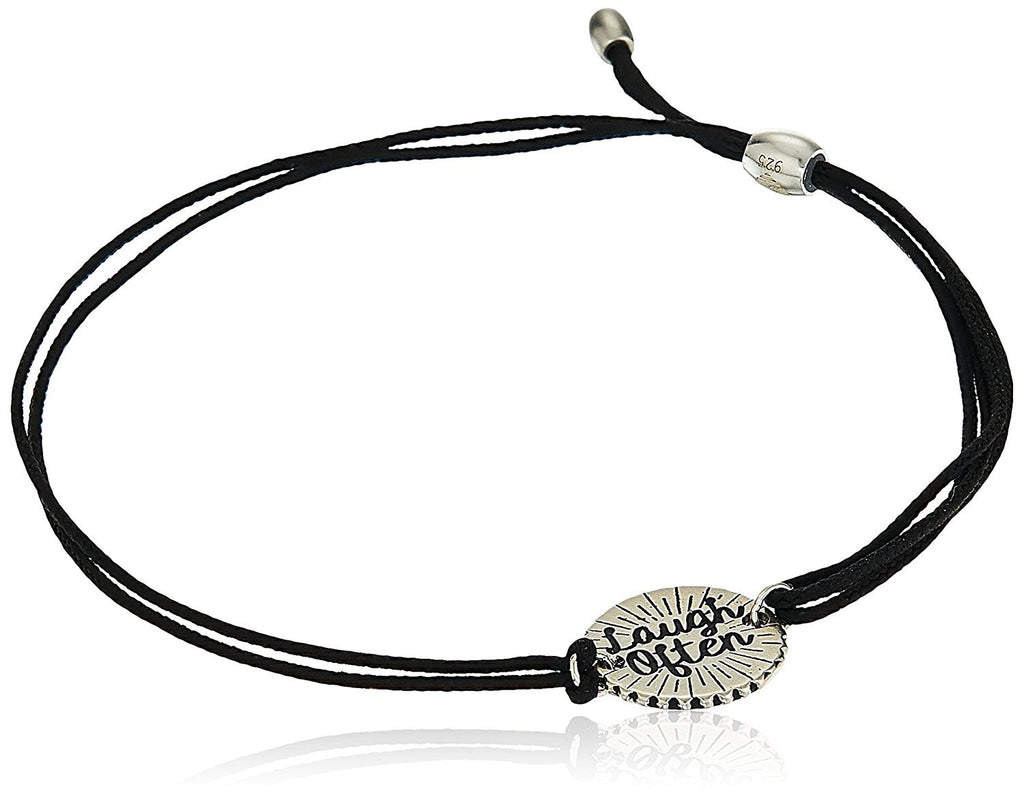 Alex and Ani Kindred Cord, Laugh Often, Sterling Silver Bangle Bracelet