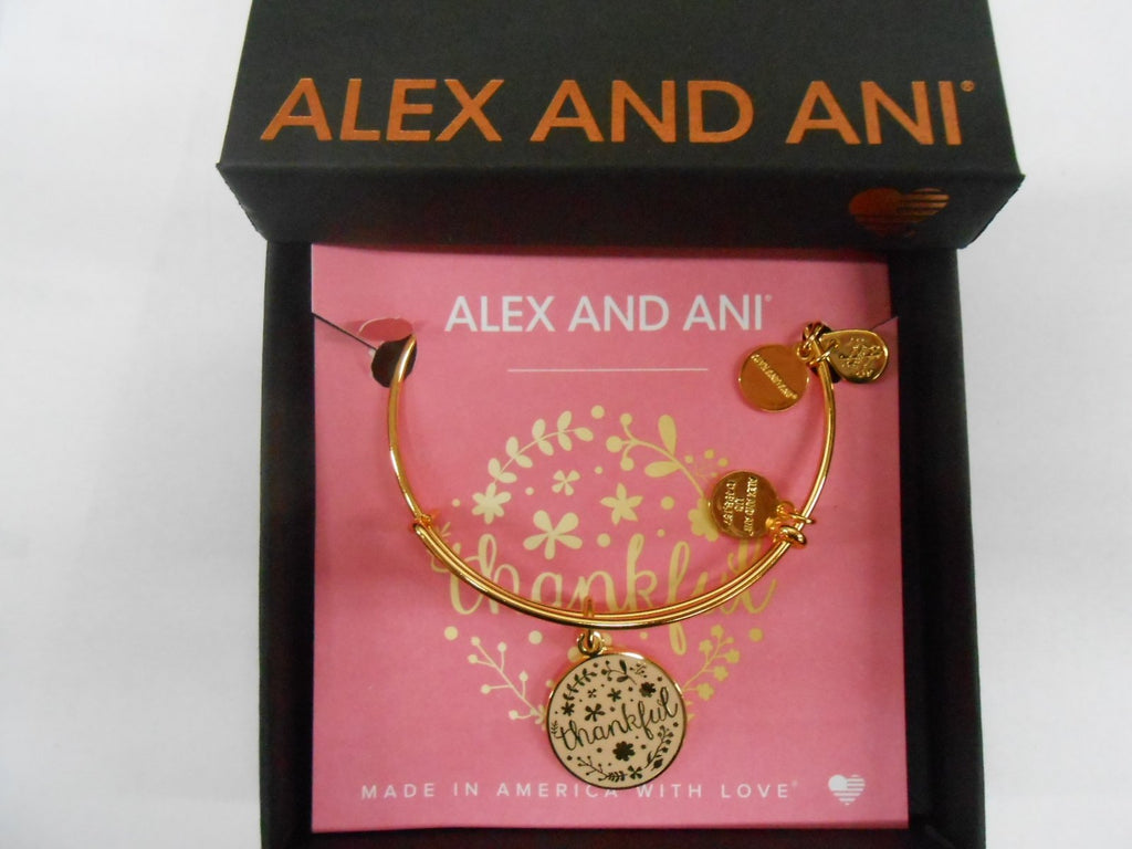 Alex and Ani Words are Powerful, Thankful Bangle Bracelet