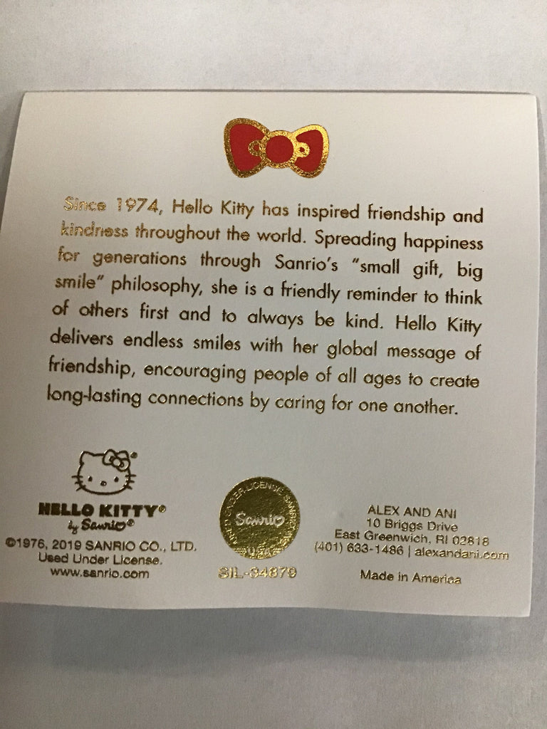 Alex and Ani Hello Kitty Duo Charm Bangle Bracelet Shiny Rose Gold One Size
