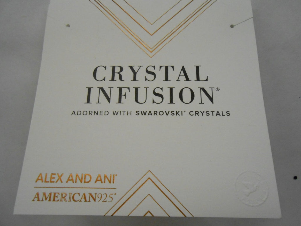 Alex and Ani GOLDEN RAY Crystal Infusion Spike Earrings 14kt GP NWT Box Card