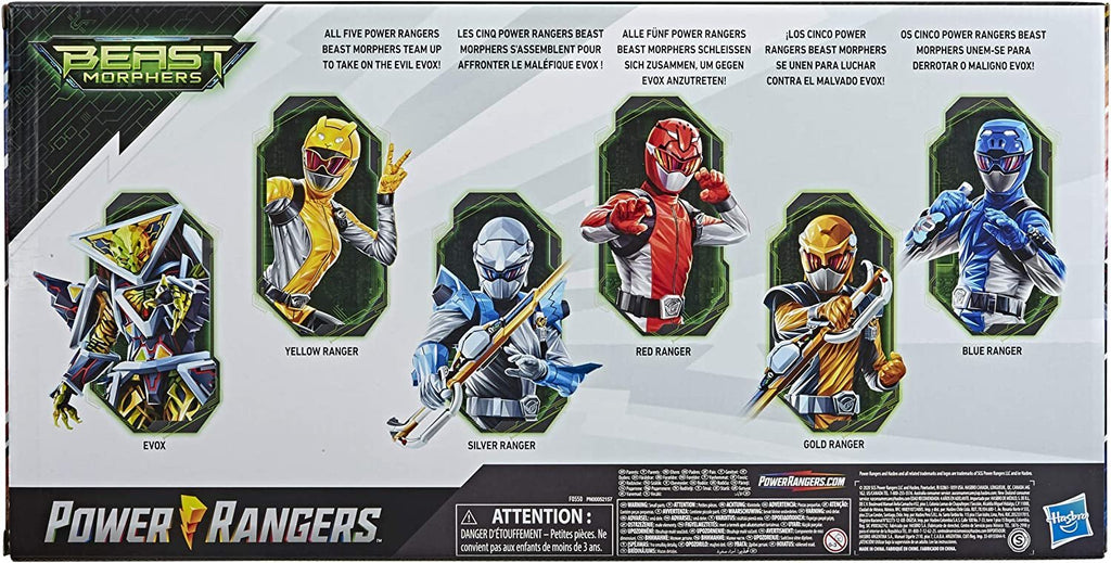 Power Rangers Beast Morphers 6 Inch Action Figure Multipack 6 Figures Included Power Rangers and Villain Toys with Accessories Inspired by The TV Show