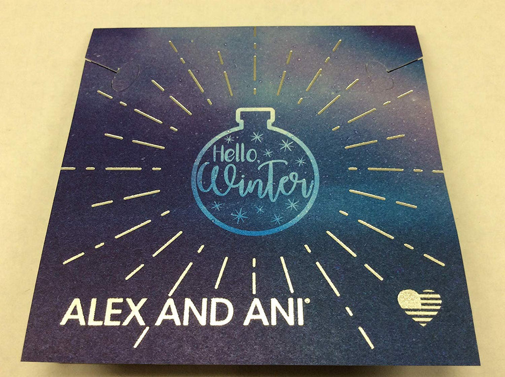 Alex and Ani Hello Winter Ornament EWB Bangle Bracelet, Metallic Hazel