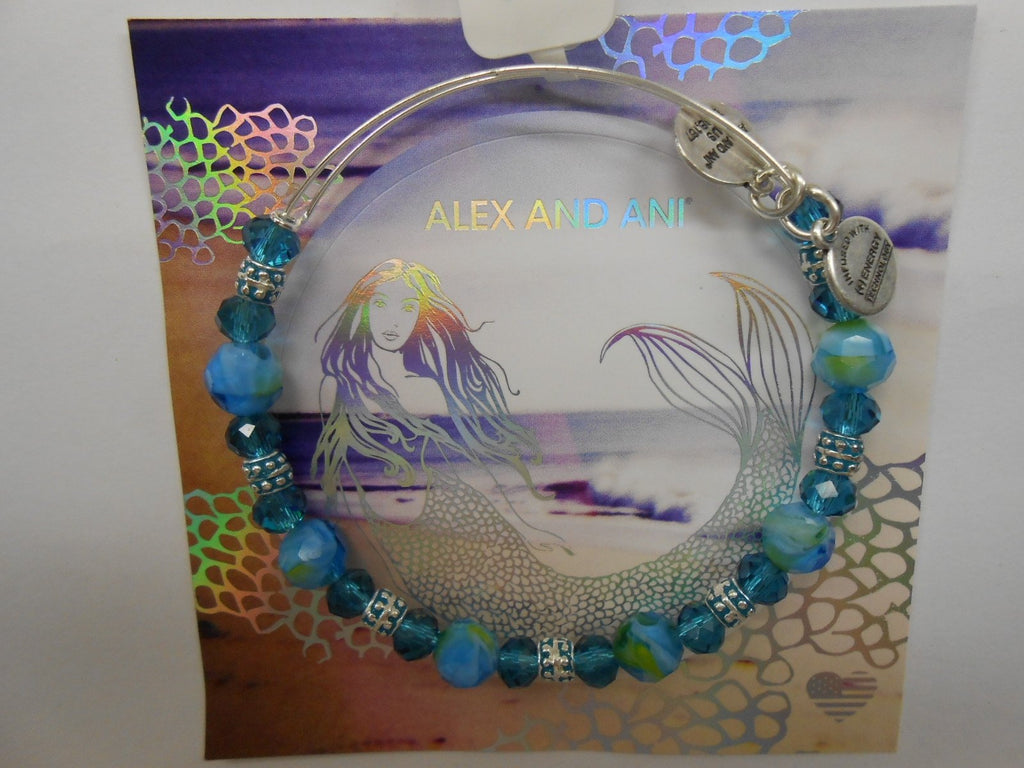 Alex And Ani Coral Tropical Expandable Bangle Bracelet Rafaelian Silver