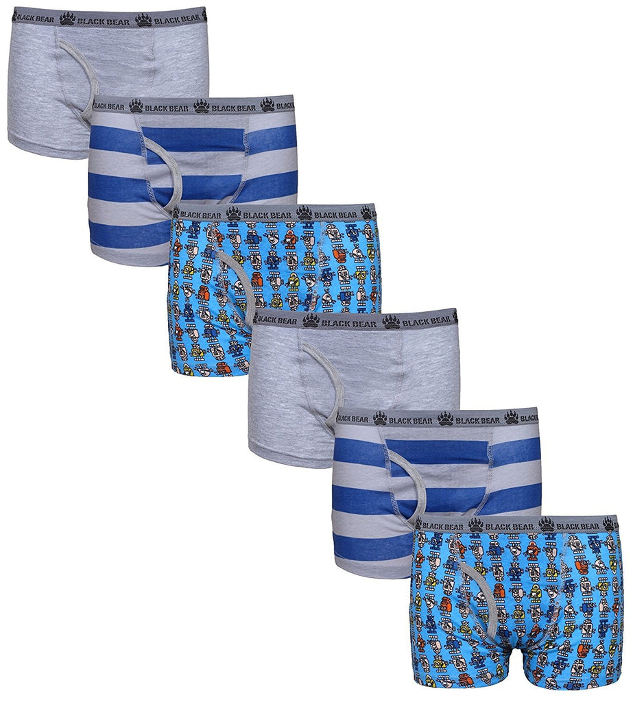 Black Bear Boys' Boxer Briefs (Pack of 6)