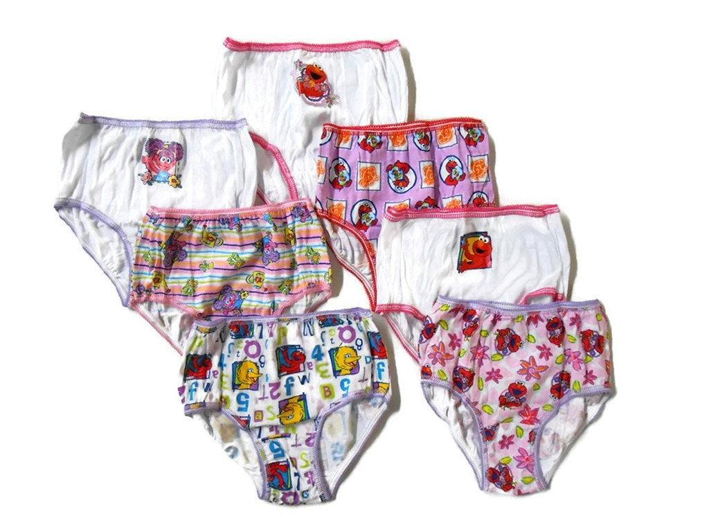 Sesame Street Girls Elmo Toddler 7pk Panty
