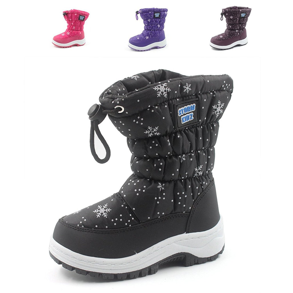 Storm Kidz Girls Cold Weather Snow Boot Puffy (Toddler/Little Kid/Big Kid) Many Colors