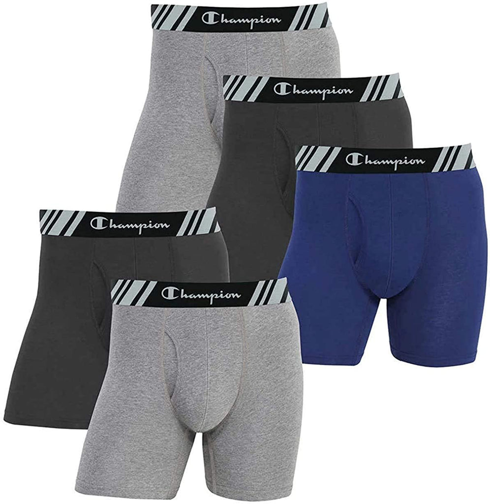 Champion Elite Men's Boxer Briefs 10-Pack All Day Comfort Double Dry X-Temp Slightly Imperfect