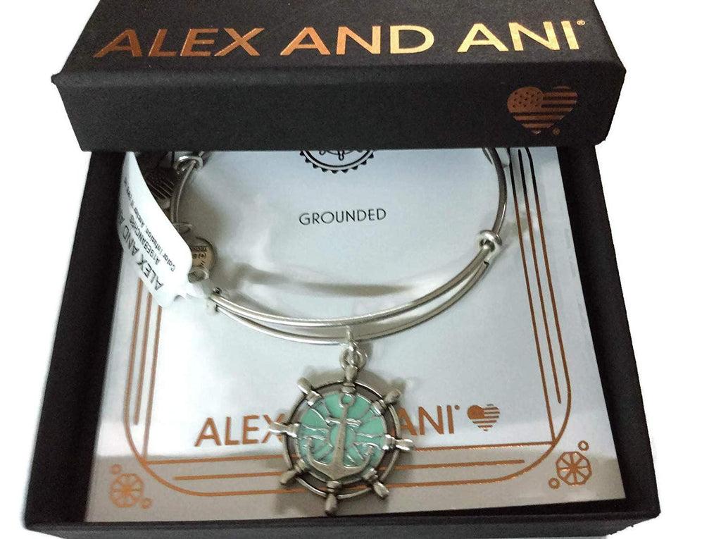 Alex and Ani Color Infusion Anchor VI Rafaelian Silver NWTBC