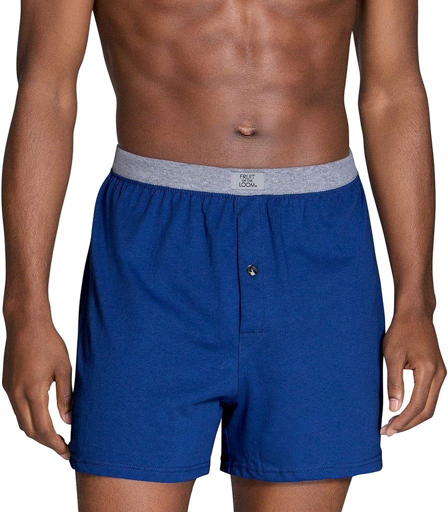 Fruit of the Loom Men's Tag-Free Boxer Shorts (Knit & Woven)