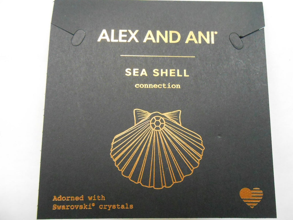 Alex and Ani Womens Sea Shell Charm Bangle