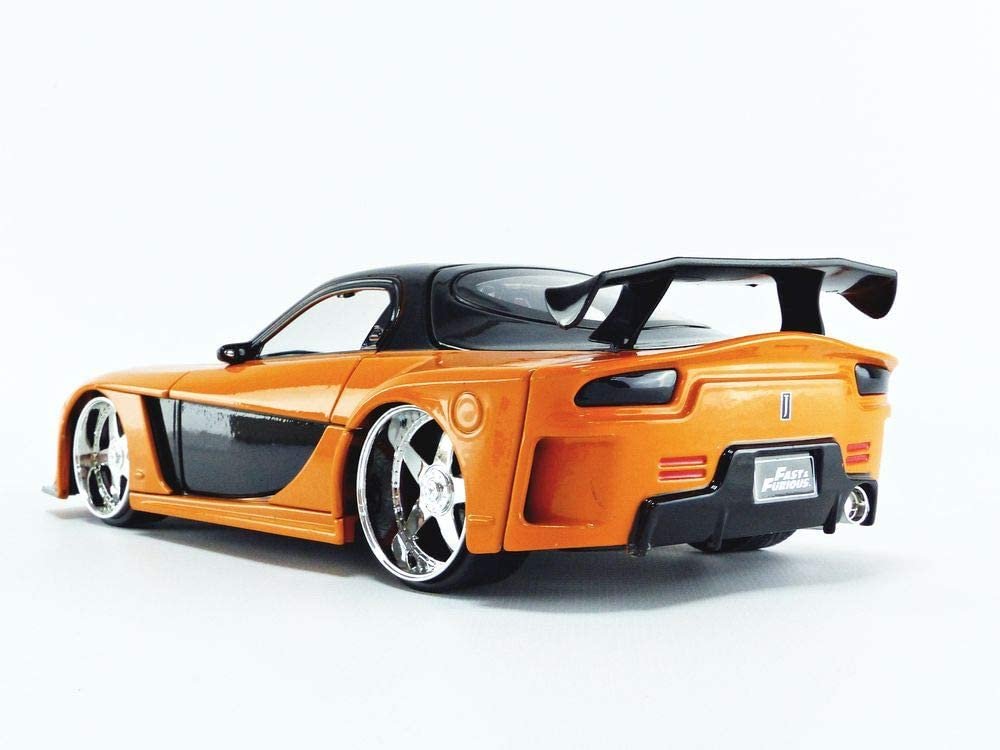 Fast & Furious 1:24 Han's Mazda RX-7 Die-cast Car, Toys for Kids and Adults
